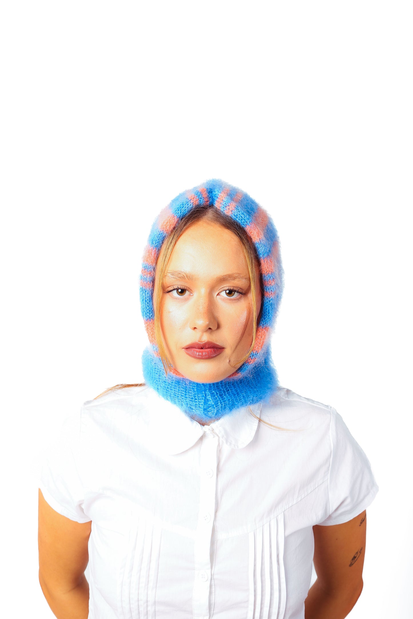 pink + blue balaclava