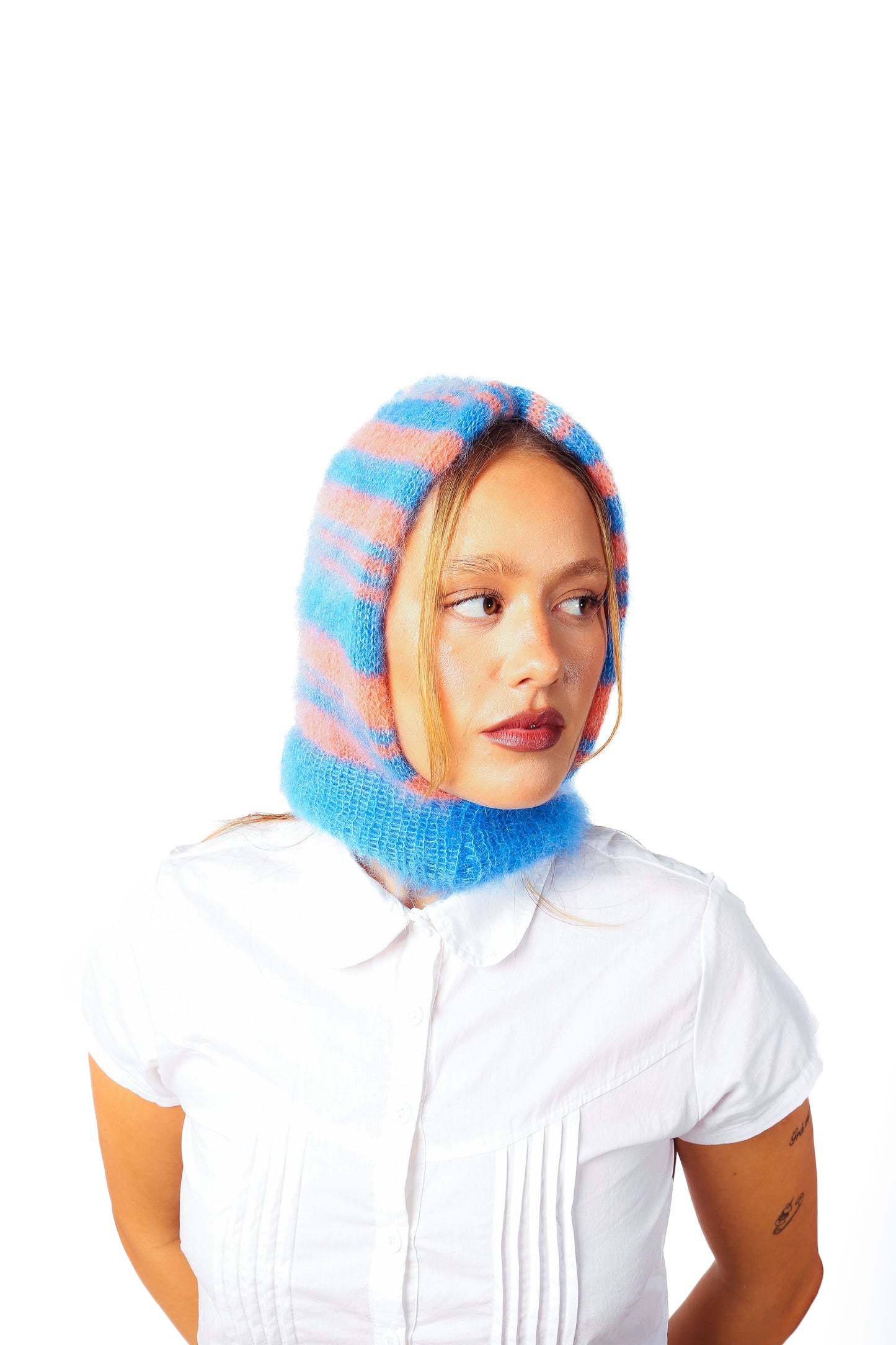 pink + blue balaclava