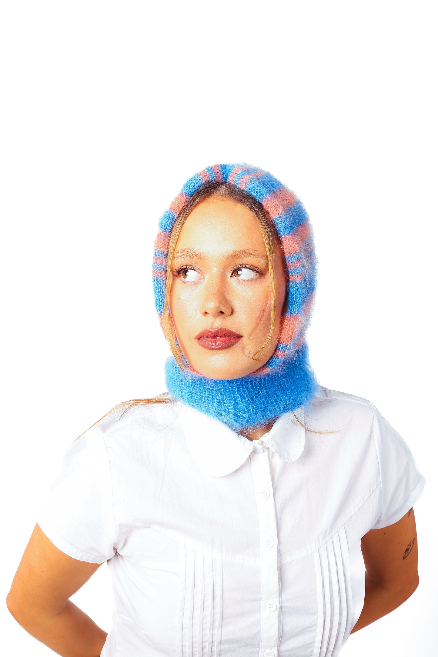 pink + blue balaclava