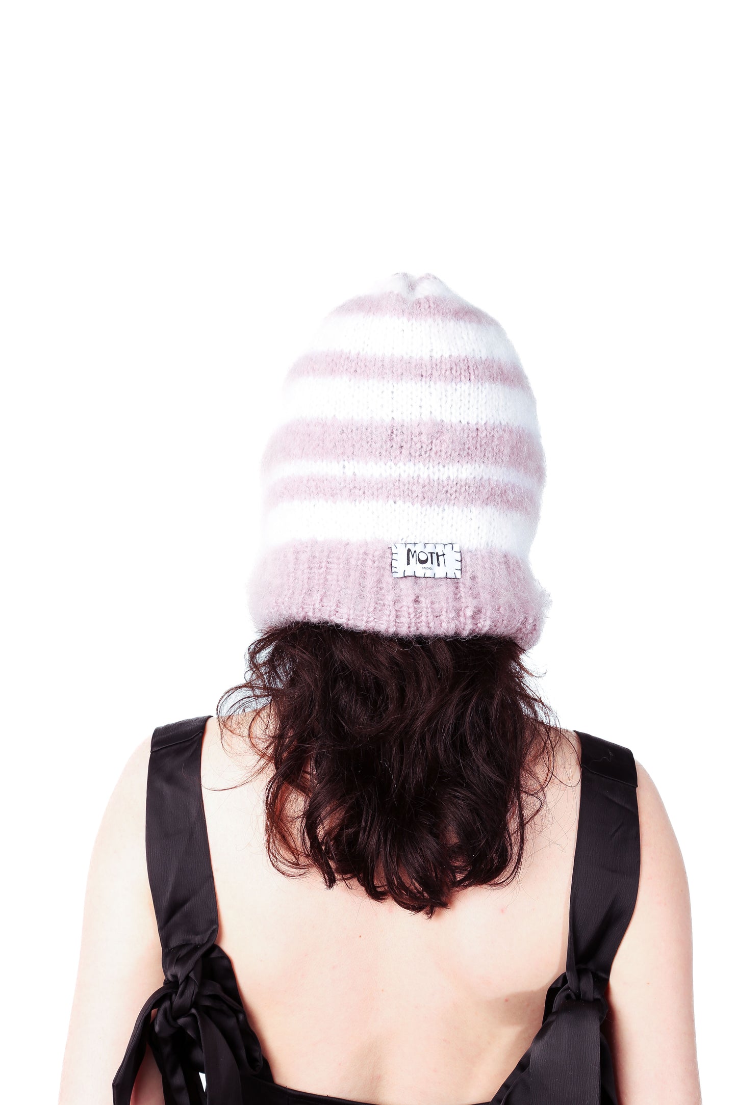 pink + white balaclava