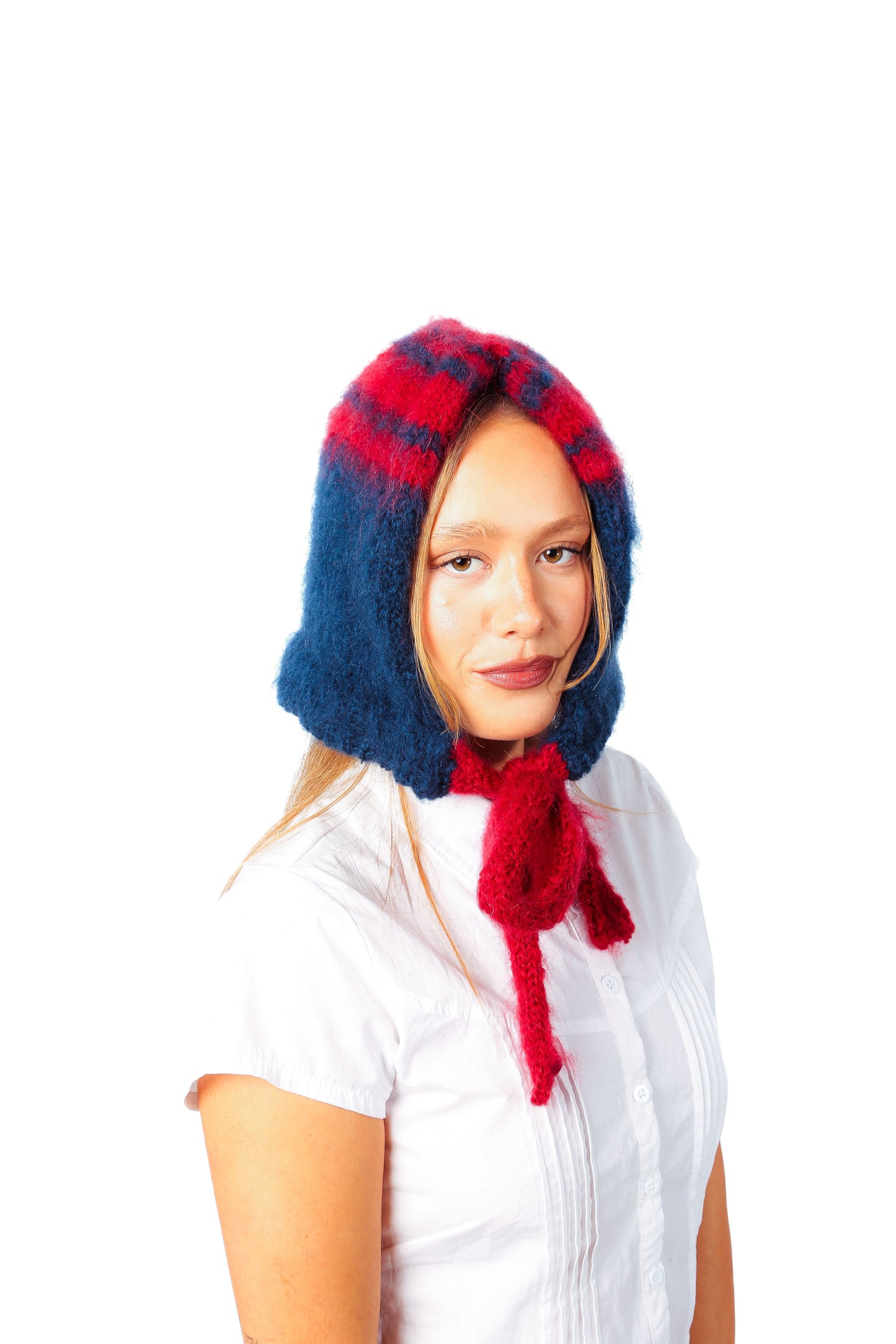 navy and red bonnet